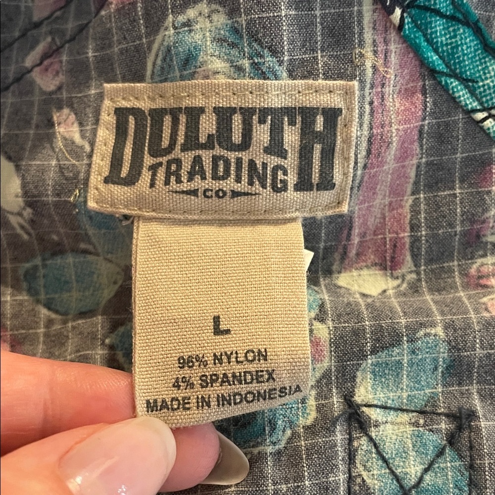 🥕 RARE PRINT 🍅 Duluth Trading Co Heirloom Gardening Overall Shorts💖 - Picture 2 of 14